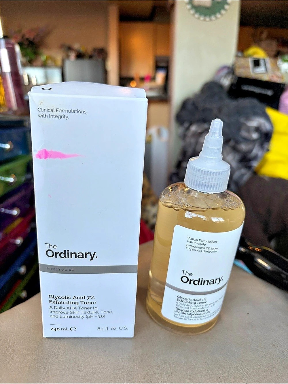 The Ordinary Glycolic Acid 7% Exfoliating Toner 240 mL. New!